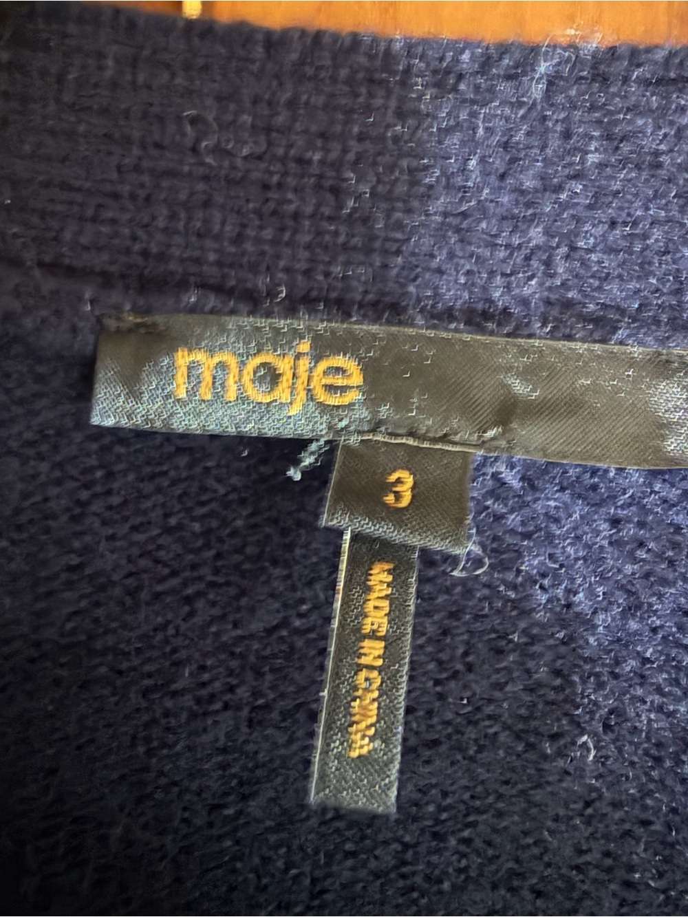Maje Wool Rhinestone Cardigan - Picture 5 of 8
